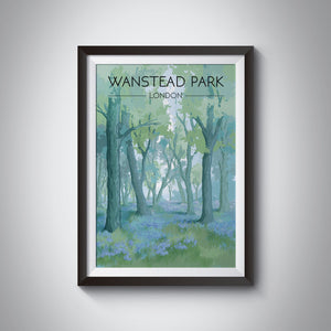 Wanstead Park London Travel Poster
