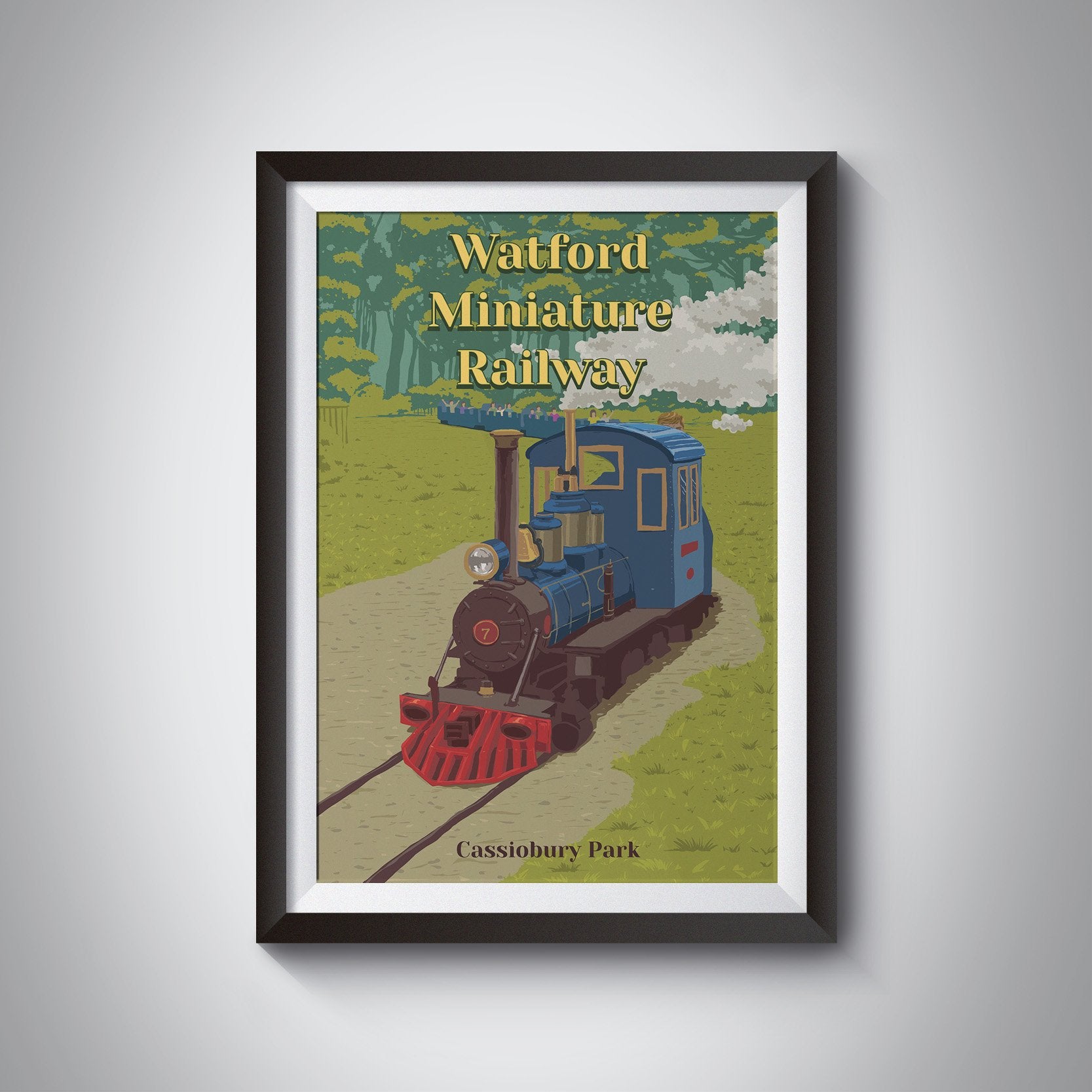 Watford Miniature Railway Travel Poster