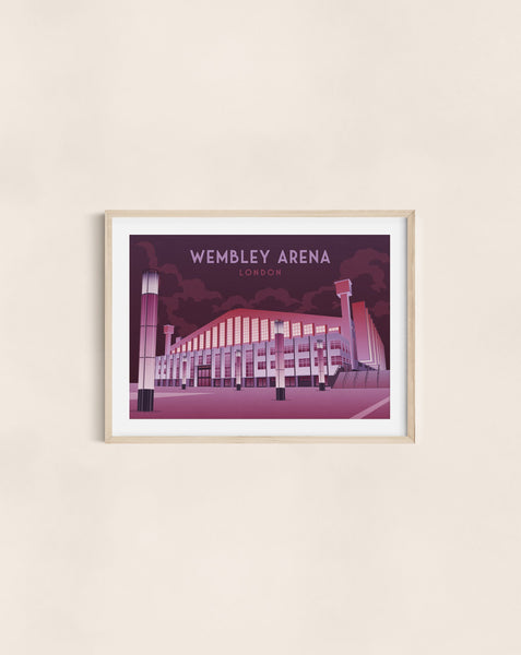Wembley Arena London Travel Poster