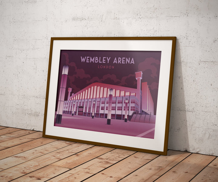 Wembley Arena London Travel Poster