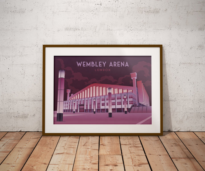 Wembley Arena London Travel Poster