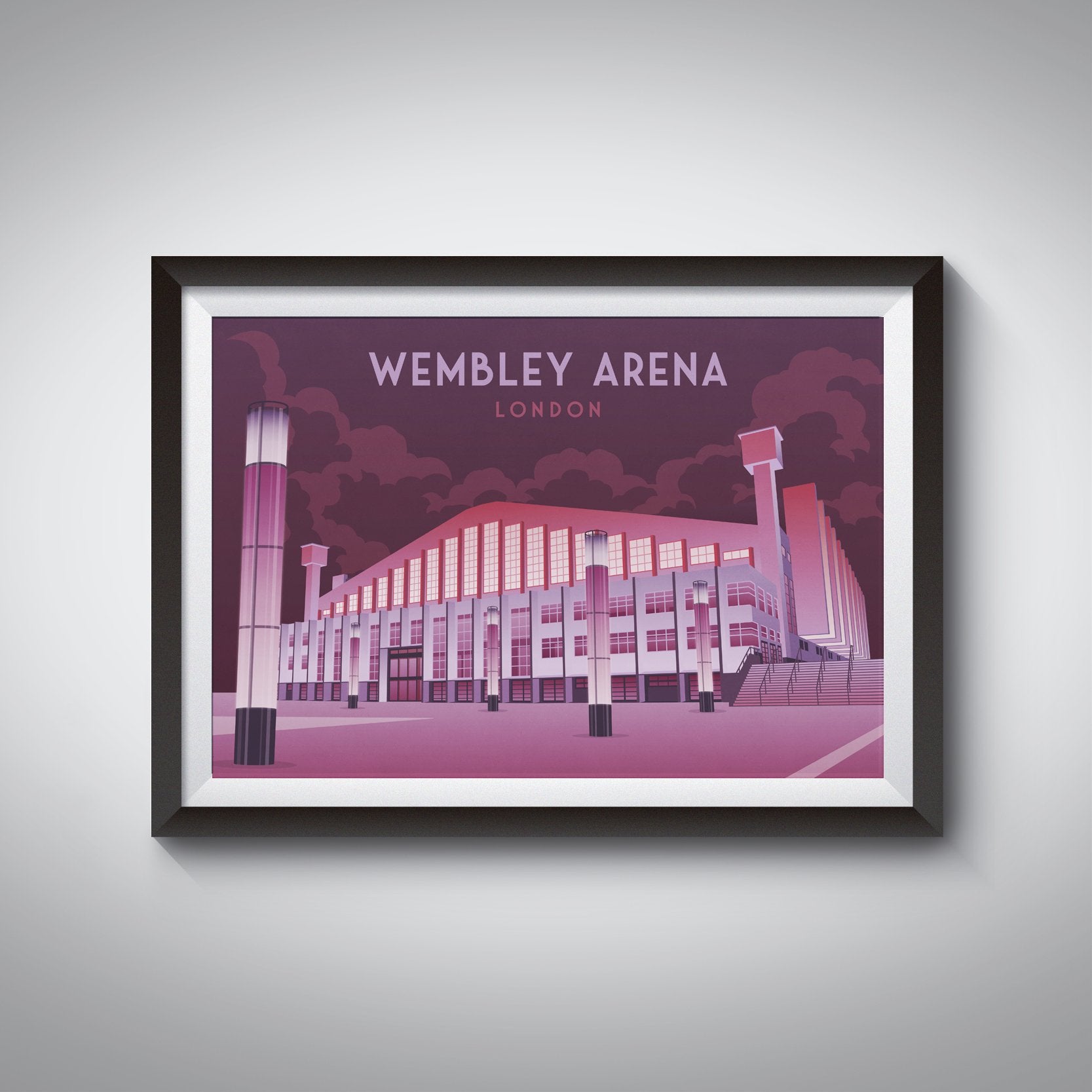 Wembley Arena London Travel Poster