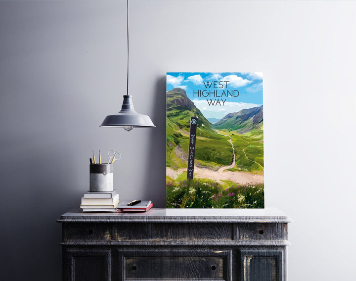 West Highland Way Scotland Travel Poster