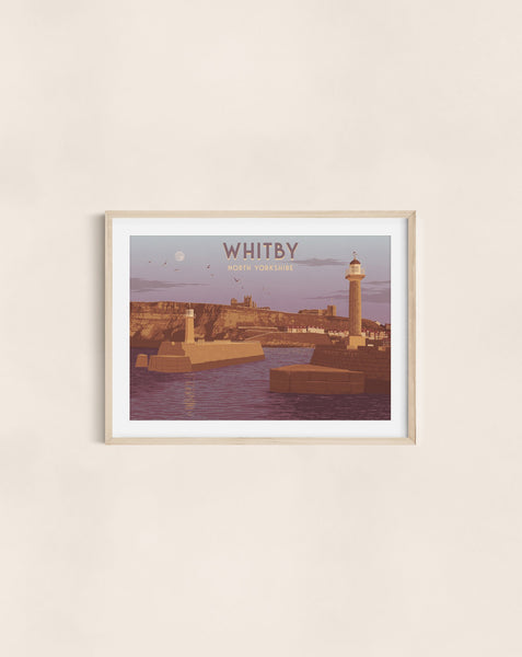 Whitby Yorkshire Travel Poster
