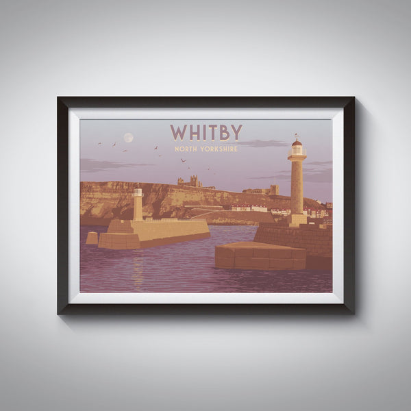 Whitby Yorkshire Travel Poster
