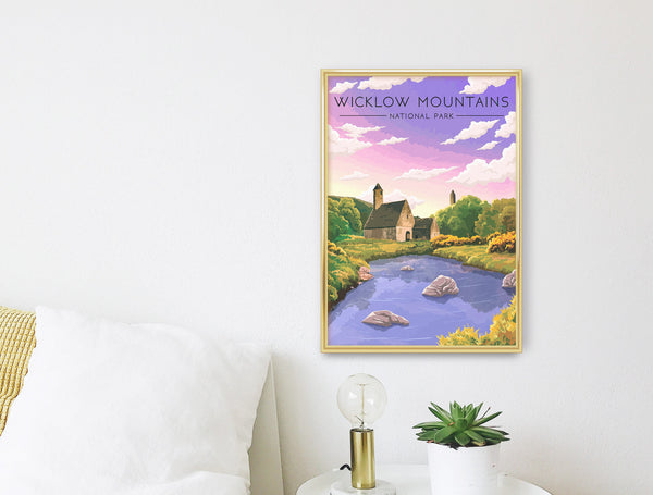 Wicklow Mountains National Park Ireland Travel Poster