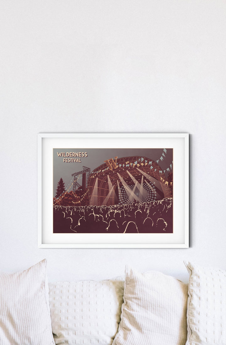 Wilderness Festival Travel Poster