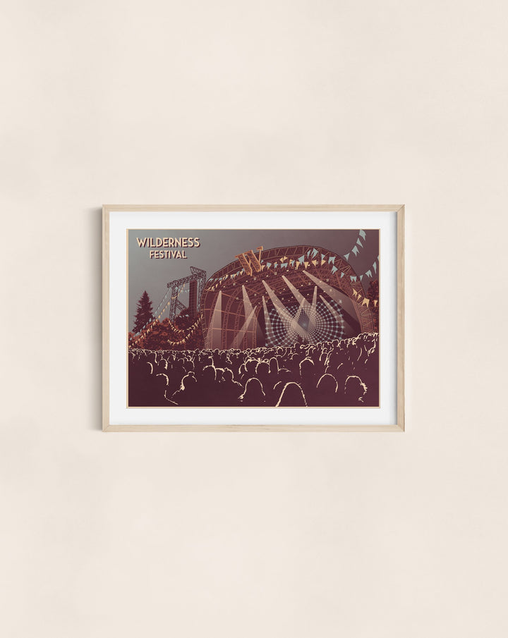 Wilderness Festival Travel Poster