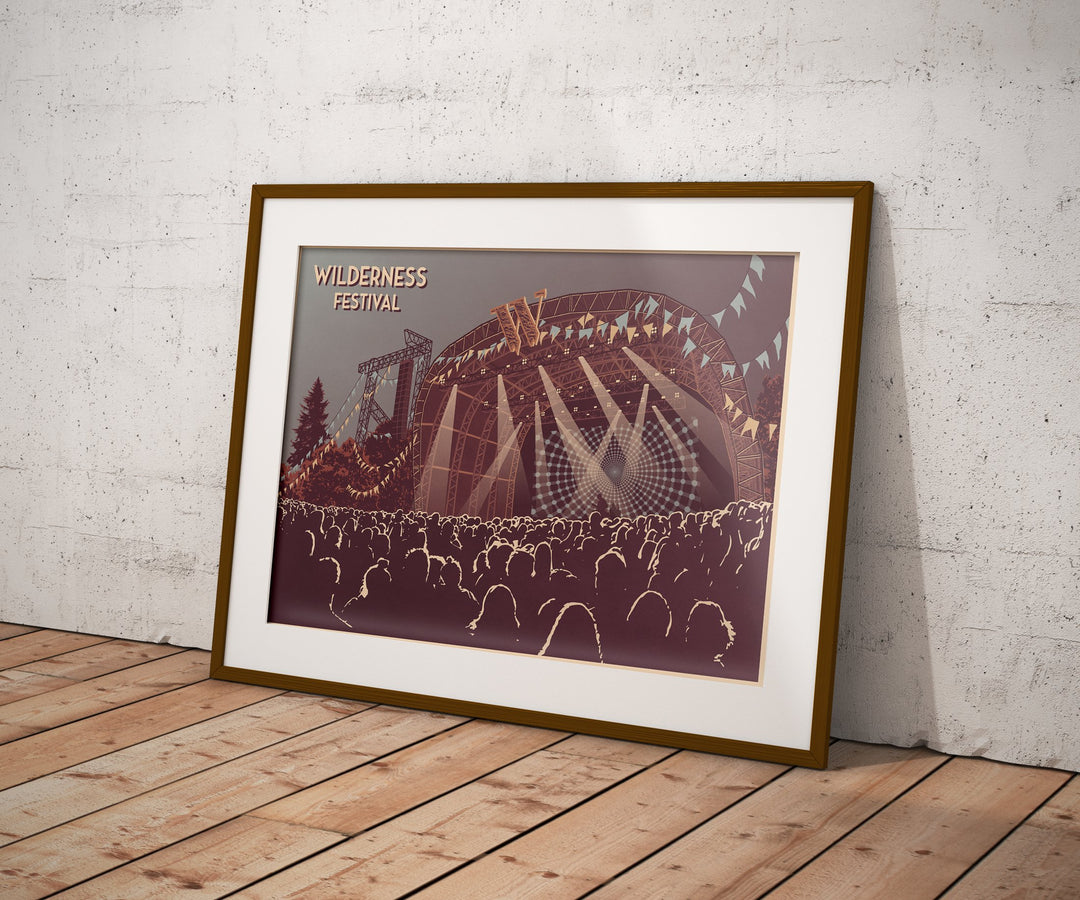 Wilderness Festival Travel Poster