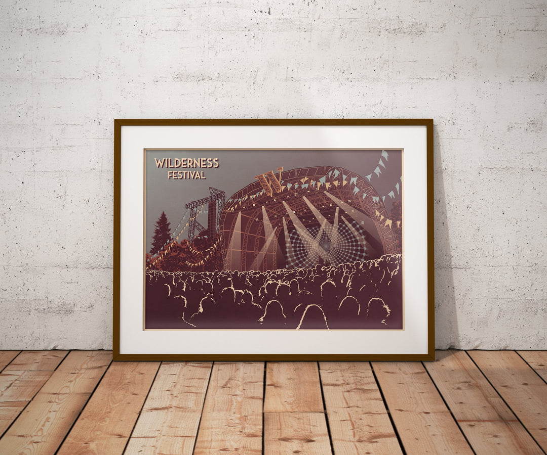 Wilderness Festival Travel Poster