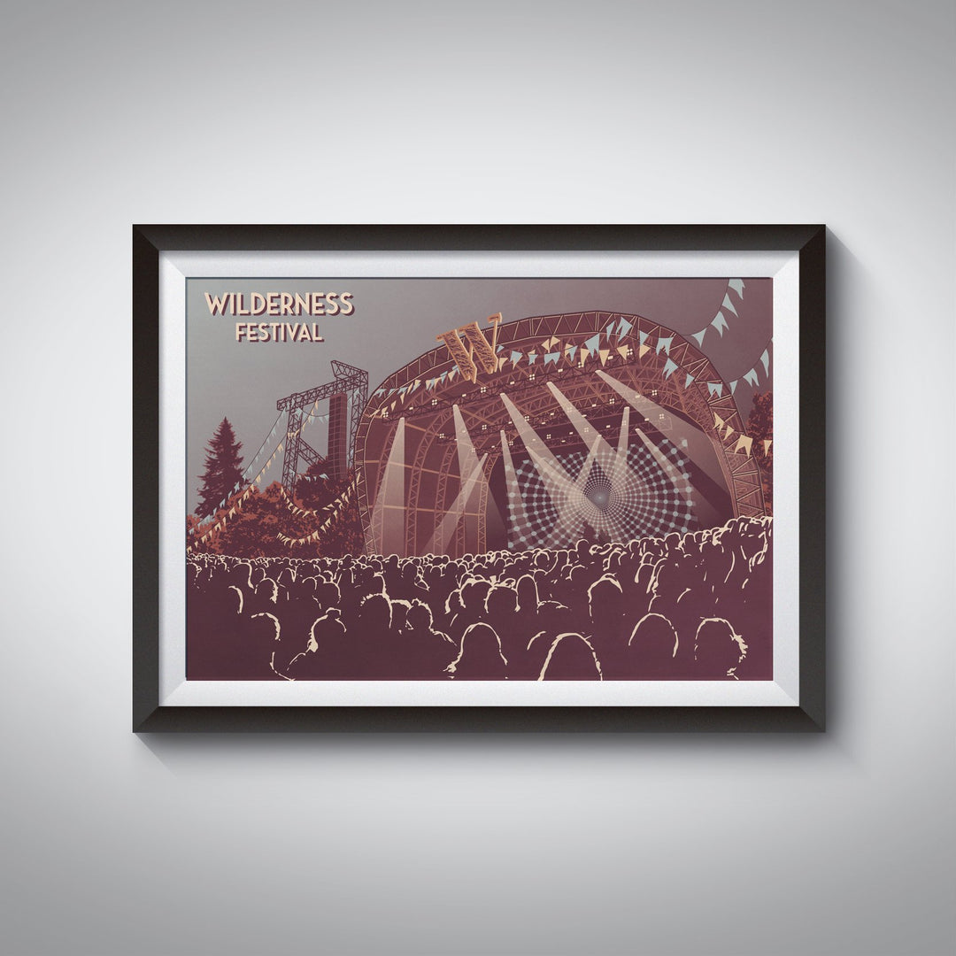 Wilderness Festival Travel Poster