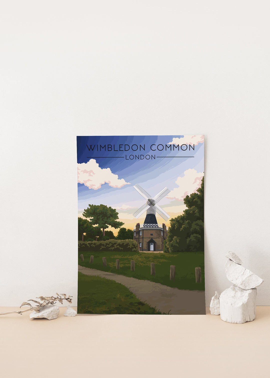 Wimbledon Common London Travel Poster