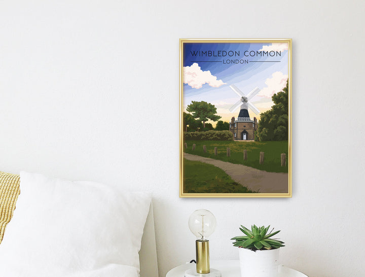 Wimbledon Common London Travel Poster