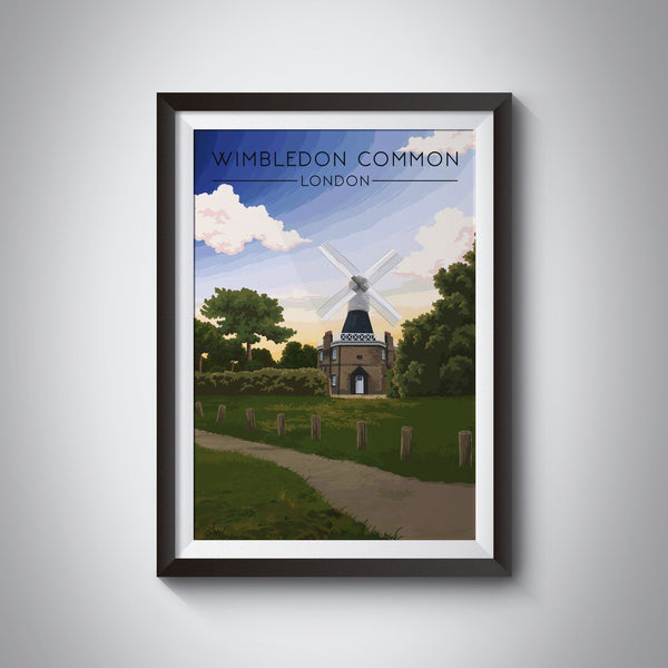 Wimbledon Common London Travel Poster